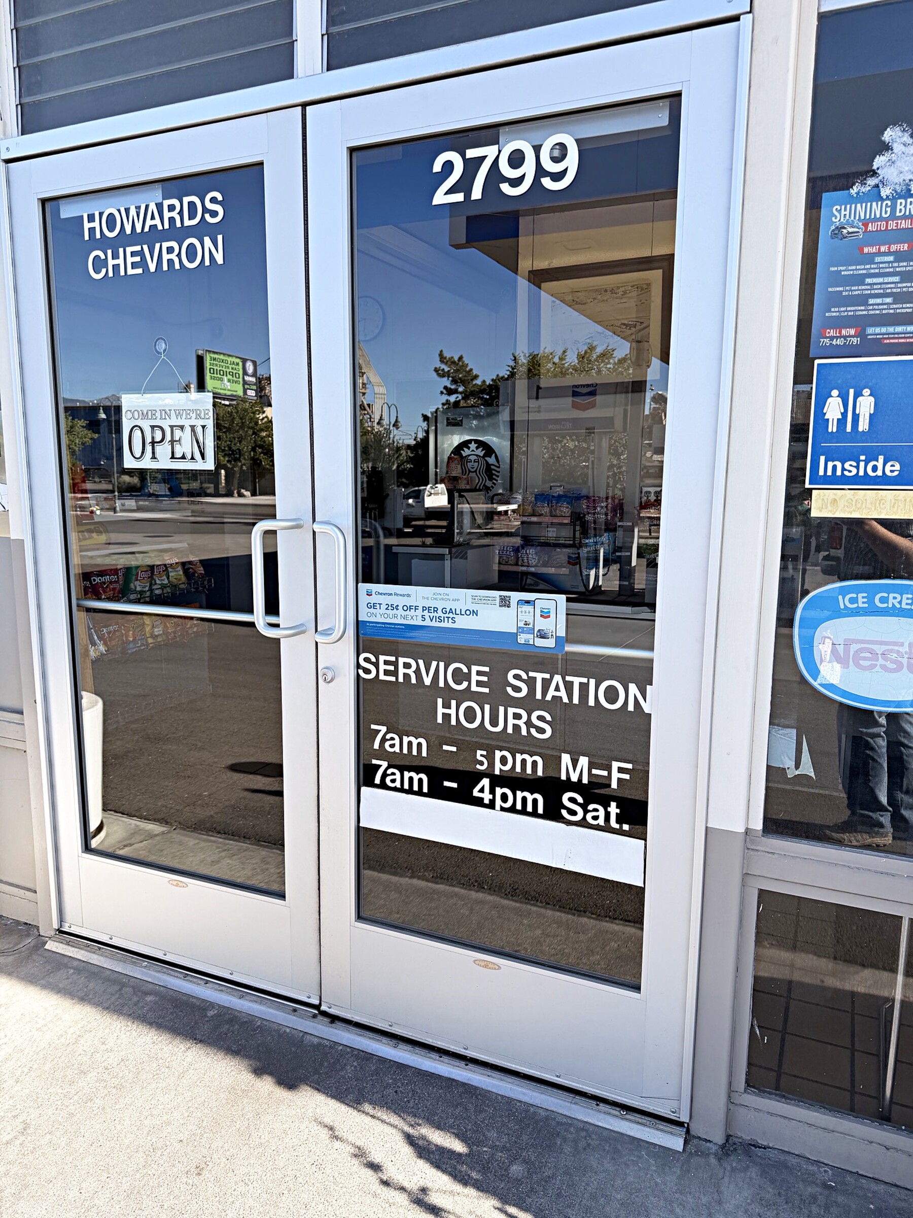 Howards Chevron at the corner of E 4th Street and Galletti Way, Reno NV